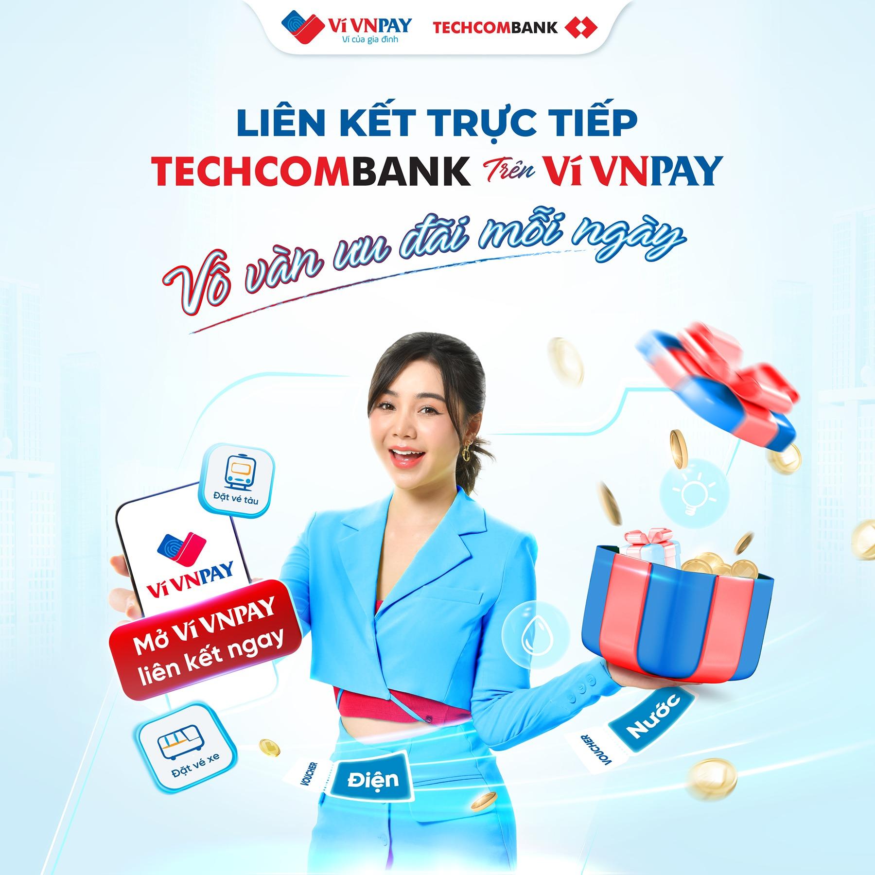 Hướng dẫn liên kết Thẻ ghi nợ Techcombank với ví VNPAY